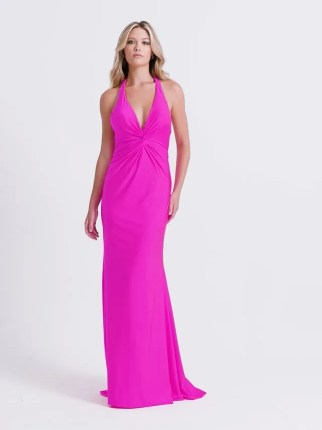 Faviana Jersey Halter Prom Dress 11014 sold by Terry costa