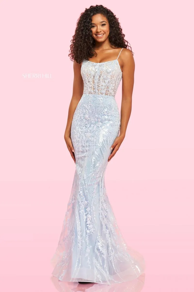 Sherri Hill Corset Lace Dress 54275 sold by Terry costa product image thumbnail 2