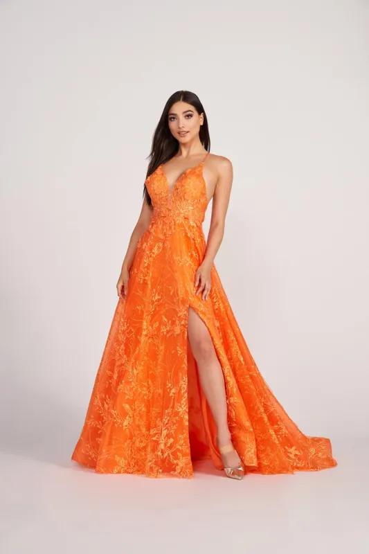 Ellie Wilde A-Line Lace Prom Dress EW34102 made by Mon Cheri