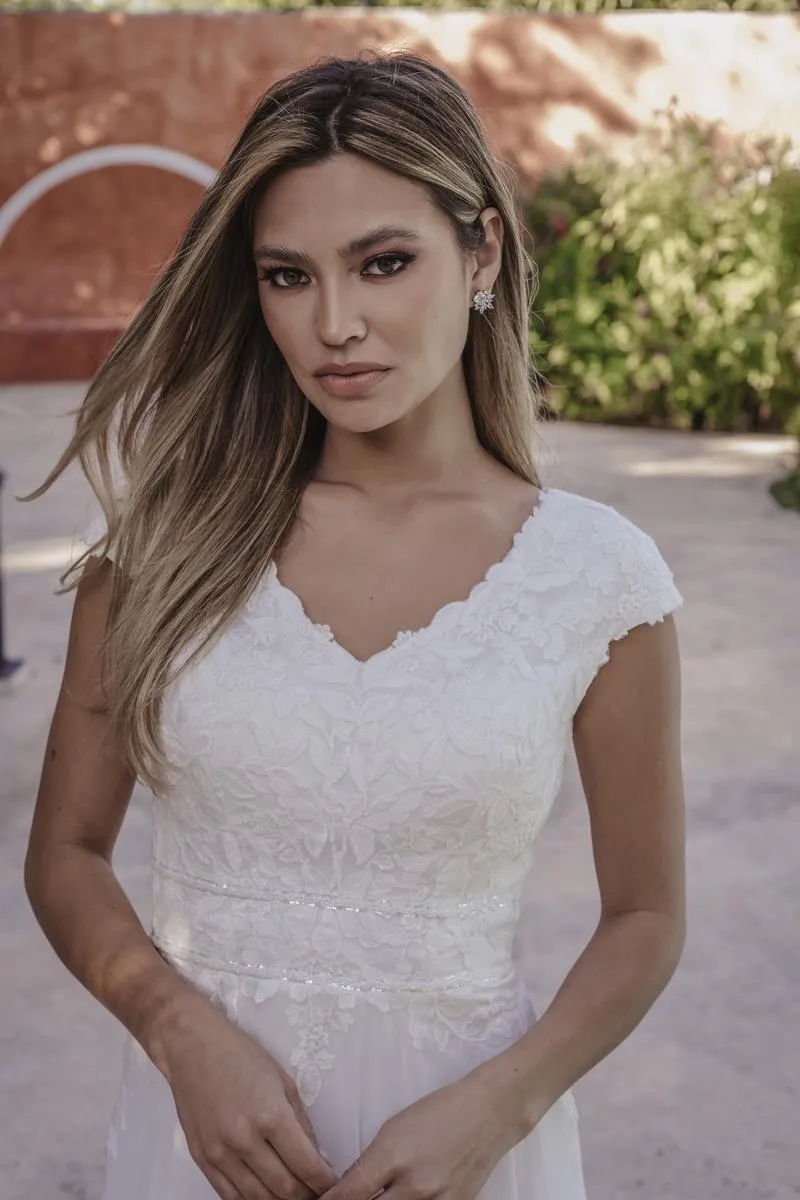 Allure Bridals Modest Dress M692 sold by Terry costa product image thumbnail 3