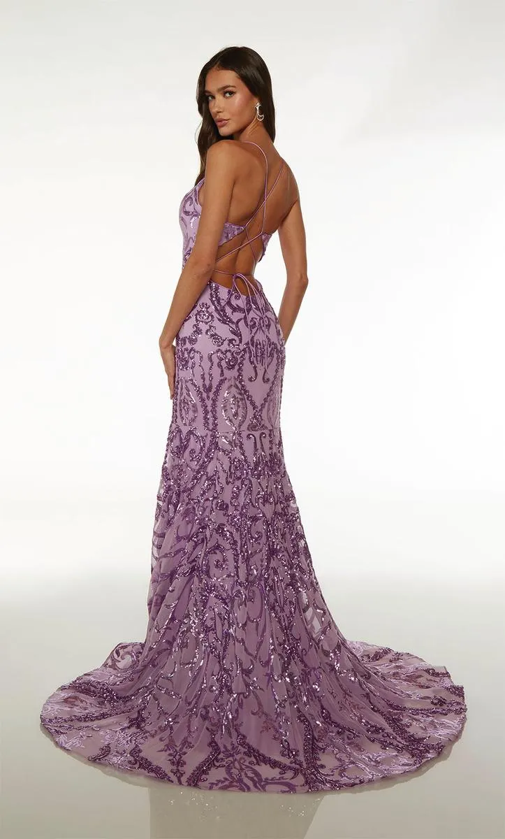 Alyce Paris Sequin Prom Dress 61659 sold by Terry costa product image thumbnail 2