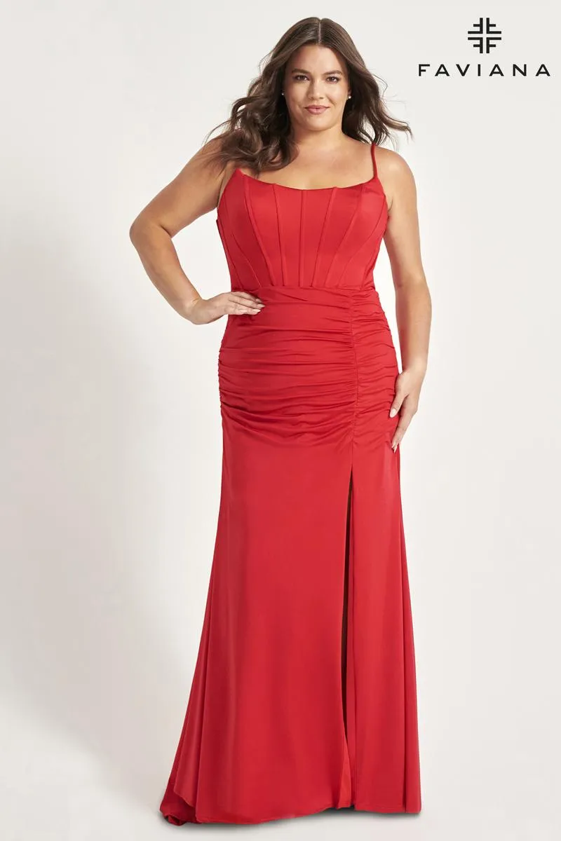 Faviana Tight Plus Size Prom Dress 9544 sold by Terry costa