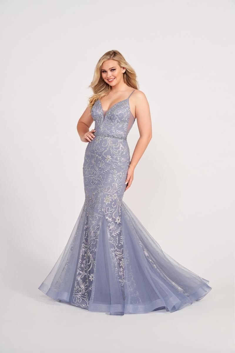 Ellie Wilde Trumpet Prom Dress EW34124 sold by Terry costa product image thumbnail 3