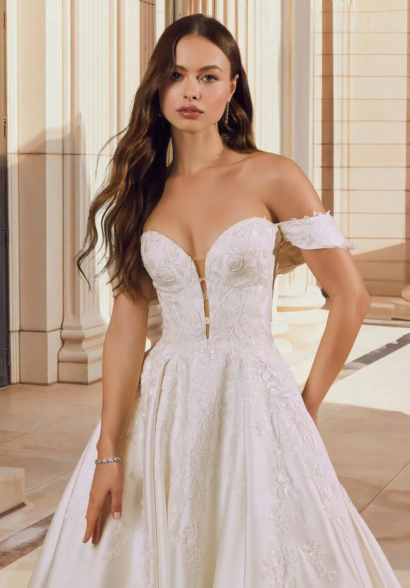 Morilee Rosemarie Ballgown Wedding Dress 2643 sold by Terry costa product image thumbnail 4