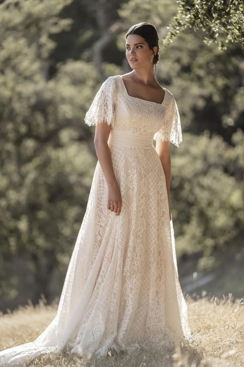 Allure Bridals Modest Dress M709 sold by Terry costa product image thumbnail 3