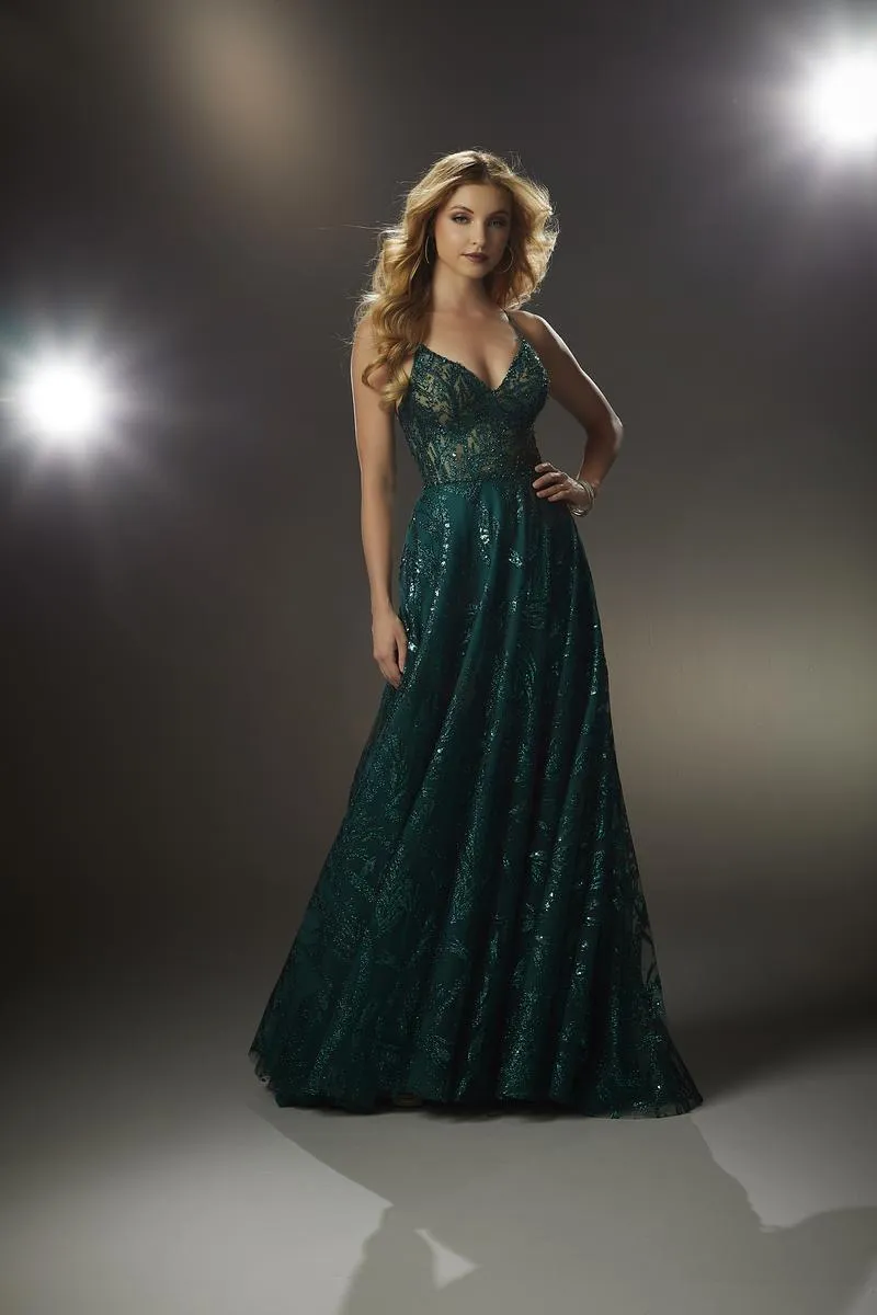 Morilee Sequin Illusion Prom Dress 48007 sold by Terry costa product image thumbnail 3