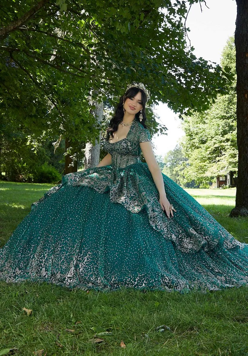 Vizcaya by Morilee Glitter Quince Dress 89452 sold by Terry costa product image thumbnail 5