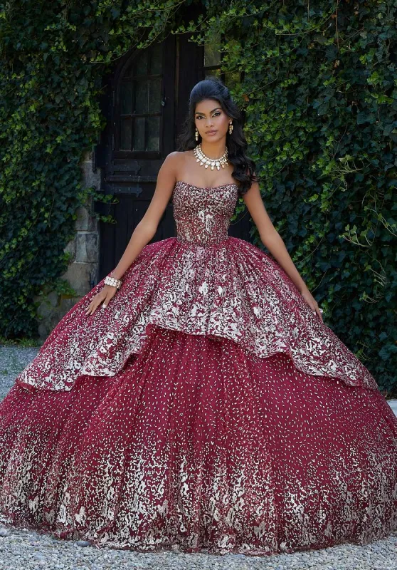 Vizcaya by Morilee Glitter Quince Dress 89452 sold by Terry costa