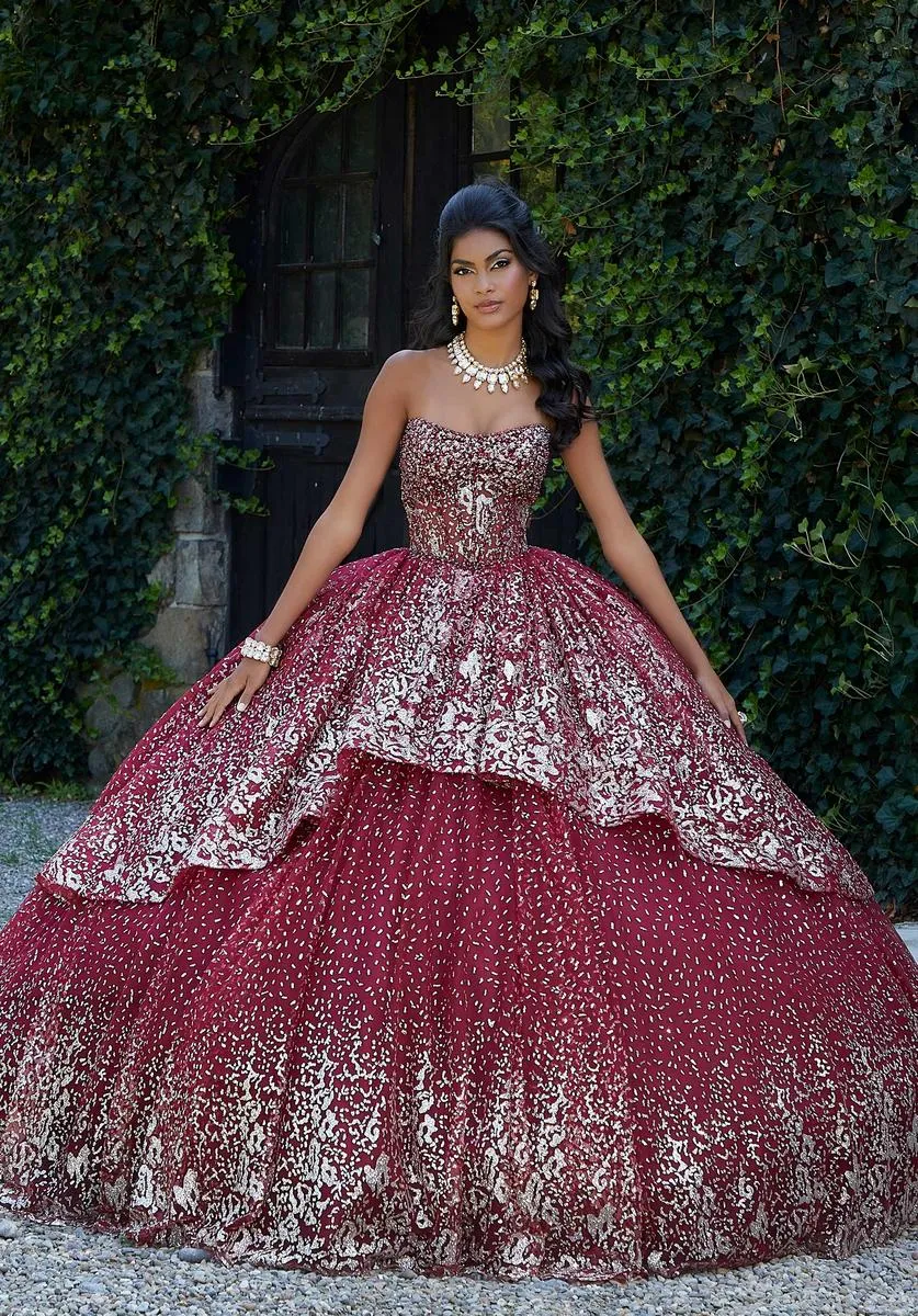 Vizcaya by Morilee Glitter Quince Dress 89452 sold by Terry costa