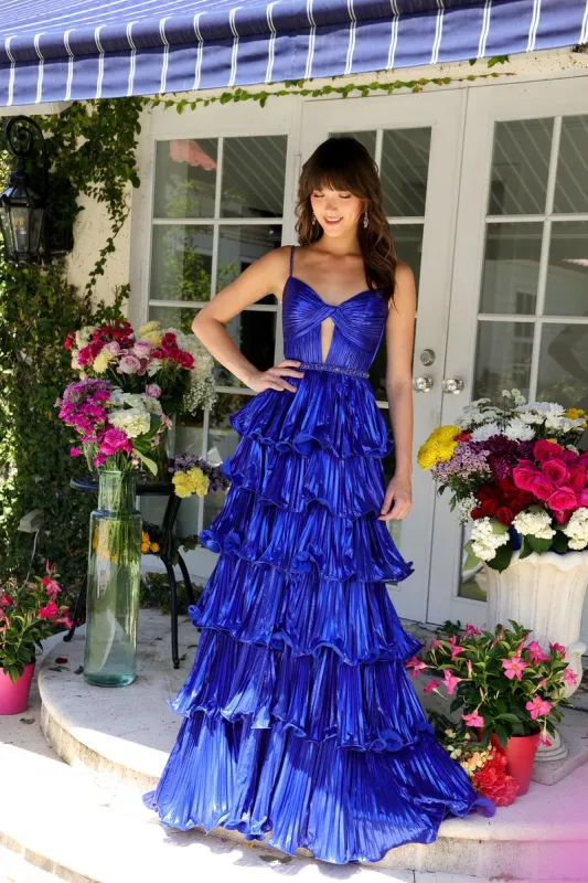 Ava Presley Tiered Pleated Ruffle Prom Dress 29263 sold by Terry costa