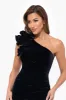Xscape Evenings "Connie" One Shoulder Velvet Evening Gown 6547X sold by Terry costa
