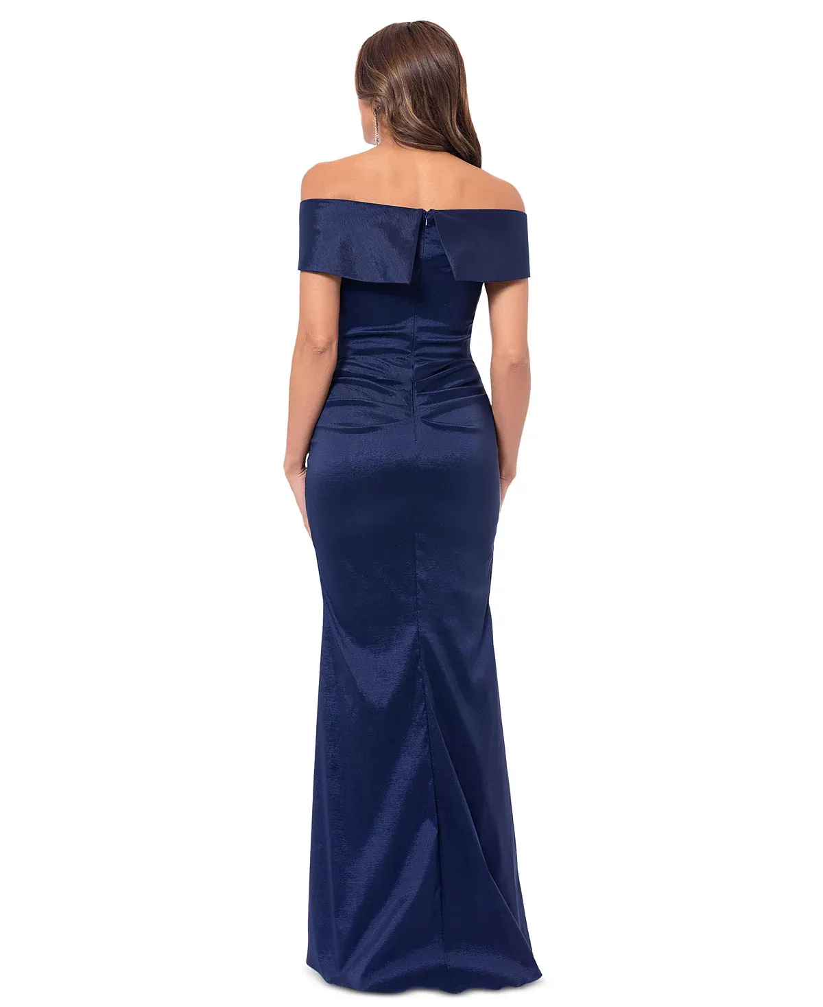 Xscape Evenings Off the Shoulder Taffeta Evening Gown 6416X sold by Terry costa product image thumbnail 4