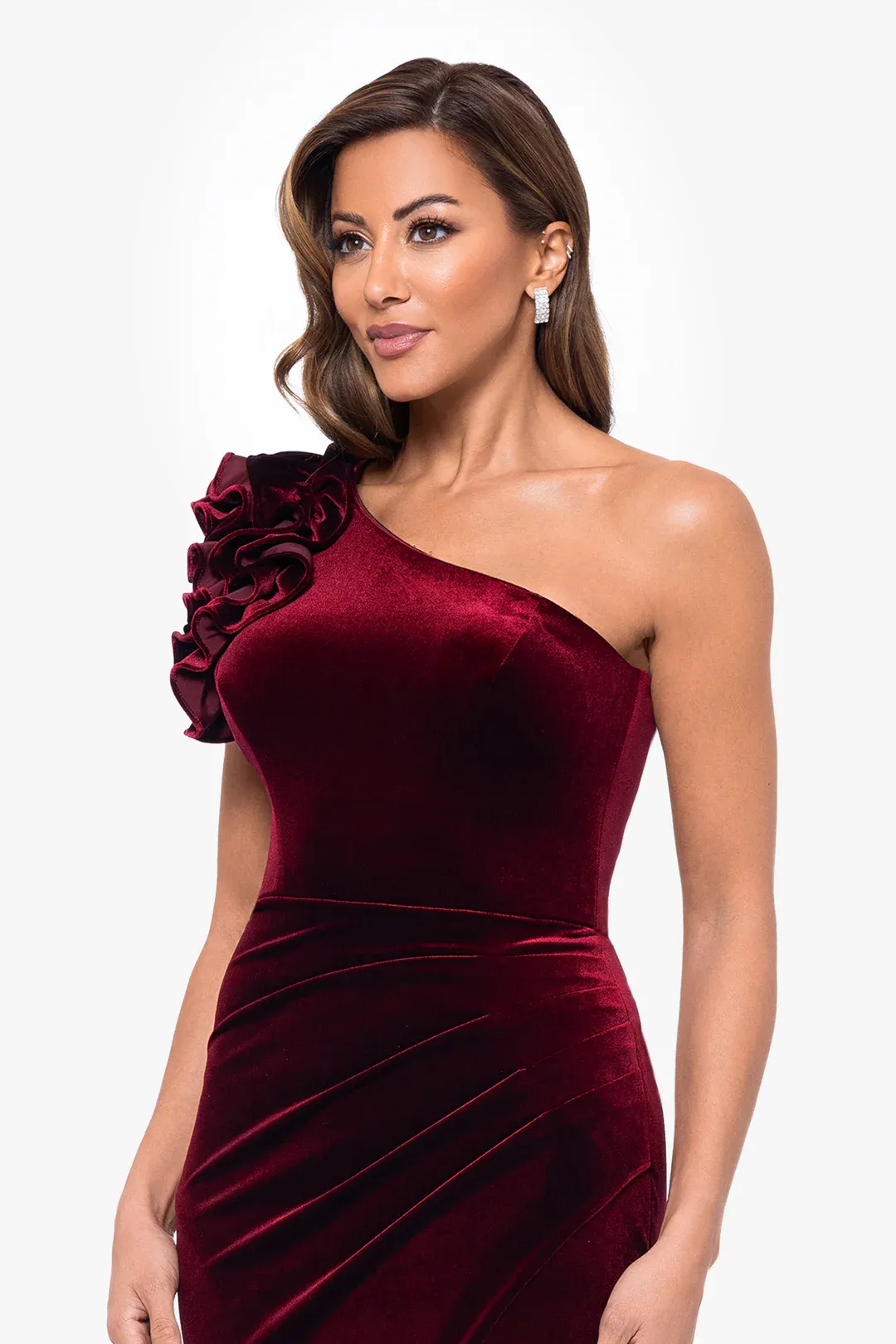 Xscape Evenings "Kristin" Velvet Evenings Gown 6460X sold by Terry costa product image thumbnail 4
