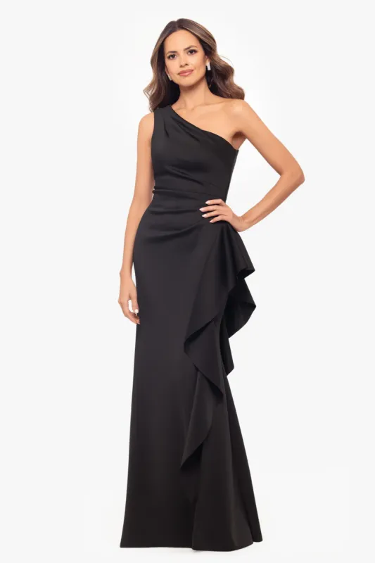 Xscape Evenings "Flo" One Shoulder Gown 6620X sold by Terry costa
