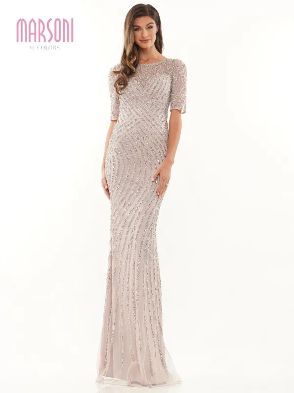 Marsoni by Colors Beaded Evening Dress MV1209 sold by Terry costa