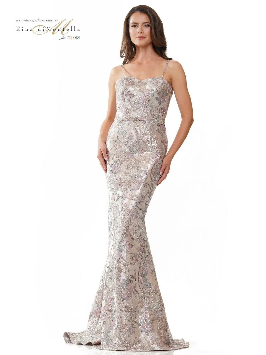 Rina di Montella Dress RD2916 sold by Terry costa product image thumbnail 3