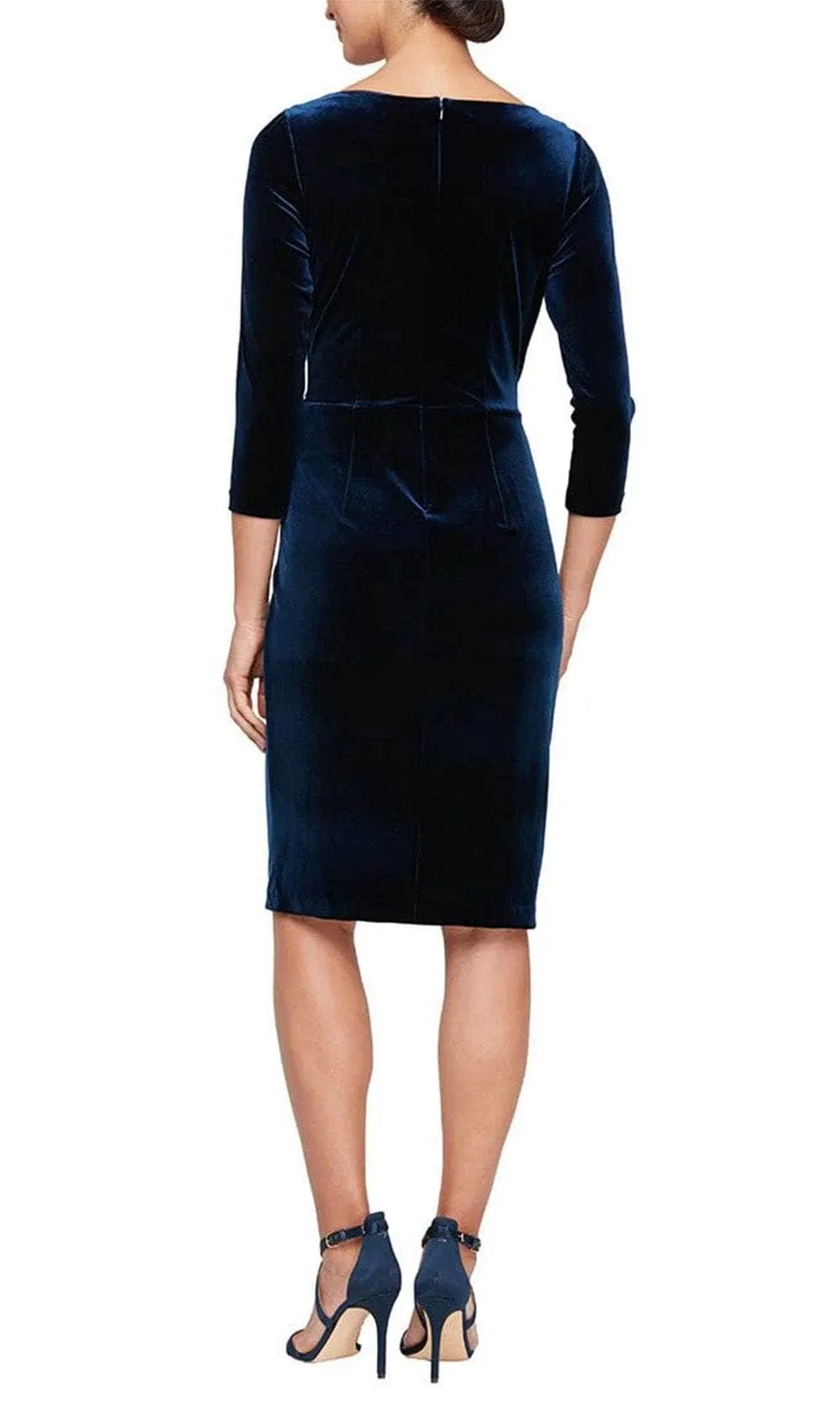 Alex Evenings Short Velvet Sheath Dress 8191938 sold by Terry costa product image thumbnail 4