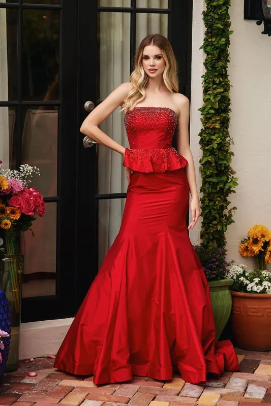Ava Presley Peplum Mermaid Prom Dress 40092 sold by Terry costa