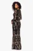 Betsy and Adam Long Sleeve Sequin "Nara" Dress A26776 sold by Terry costa