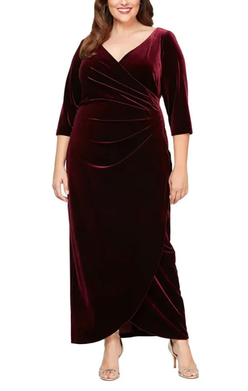 Alex Evenings Velvet Evening Dress 84918583 sold by Terry costa