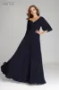 Teri Jon Pleated Chiffon Puff Sleeve Evening Dress 209098 sold by Terry costa