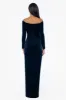 Xscape Evenings "Christy" Off the Shoulder Velvet Evening Dress 3904X sold by Terry costa