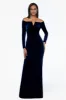 Xscape Evenings "Christy" Off the Shoulder Velvet Evening Dress 3904X sold by Terry costa