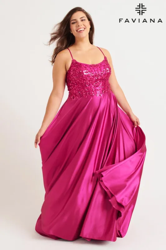 Faviana Plus Sizes Dress 9582 sold by Terry costa