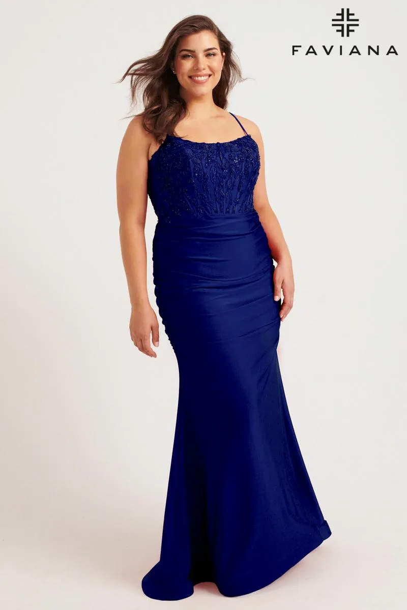 Faviana Plus Sizes Dress 9569 sold by Terry costa product image thumbnail 3