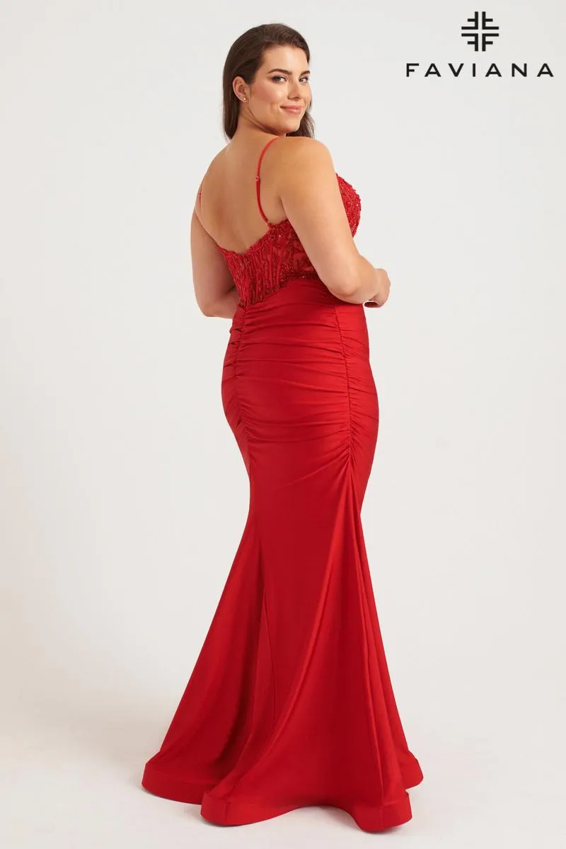 Faviana Plus Sizes Dress 9569 sold by Terry costa product image thumbnail 2