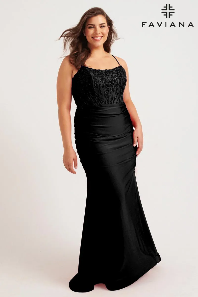 Faviana Plus Sizes Dress 9569 sold by Terry costa product image thumbnail 4