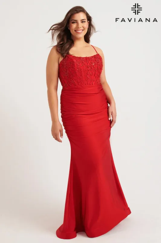 Faviana Plus Sizes Dress 9569 sold by Terry costa