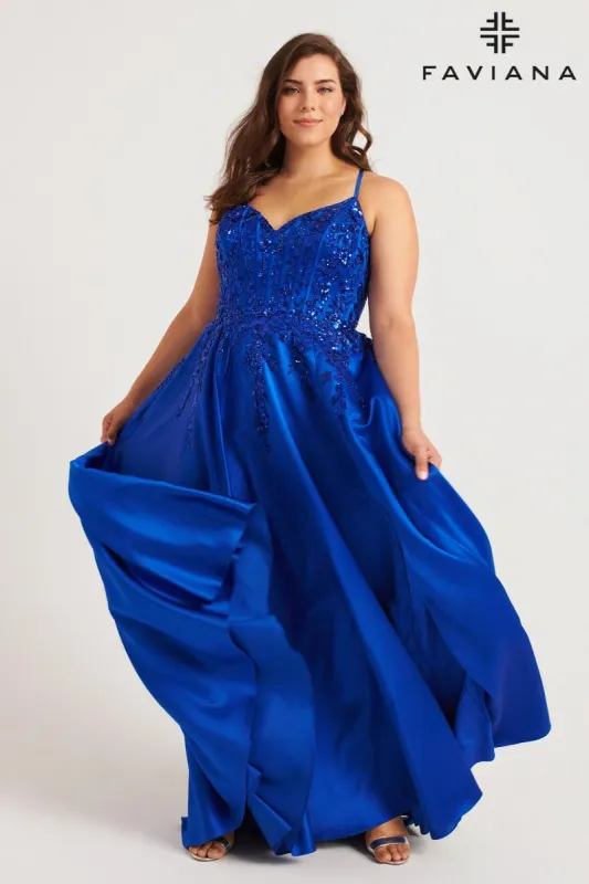 Faviana Plus Sizes Dress 9575 sold by Terry costa