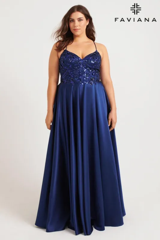 Faviana Plus Sizes Dress 9578 sold by Terry costa