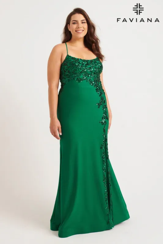 Faviana Plus Sizes Dress 9570 sold by Terry costa