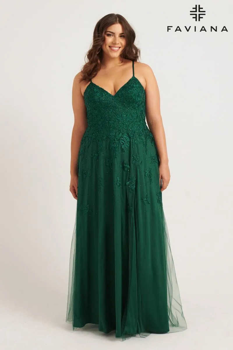 Faviana Plus Sizes Dress 9552 sold by Terry costa product image thumbnail 3