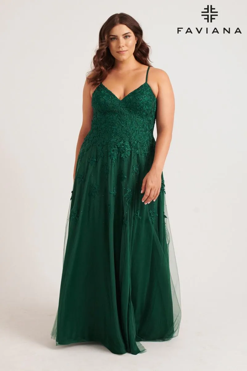 Faviana Plus Sizes Dress 9552 sold by Terry costa