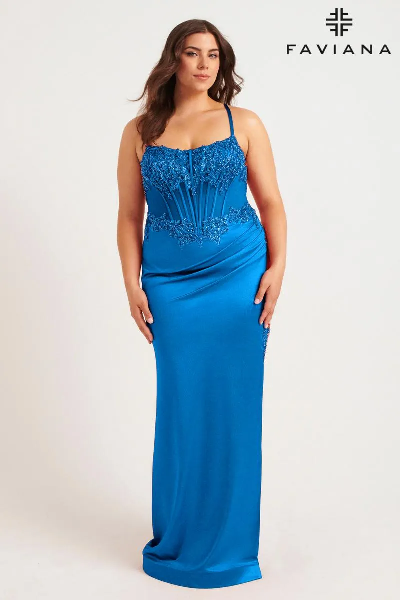 Faviana Plus Sizes Dress 9592 sold by Terry costa product image thumbnail 5