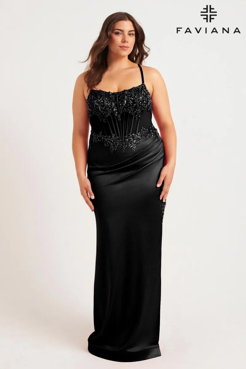 Faviana Plus Sizes Dress 9592 sold by Terry costa product image thumbnail 4