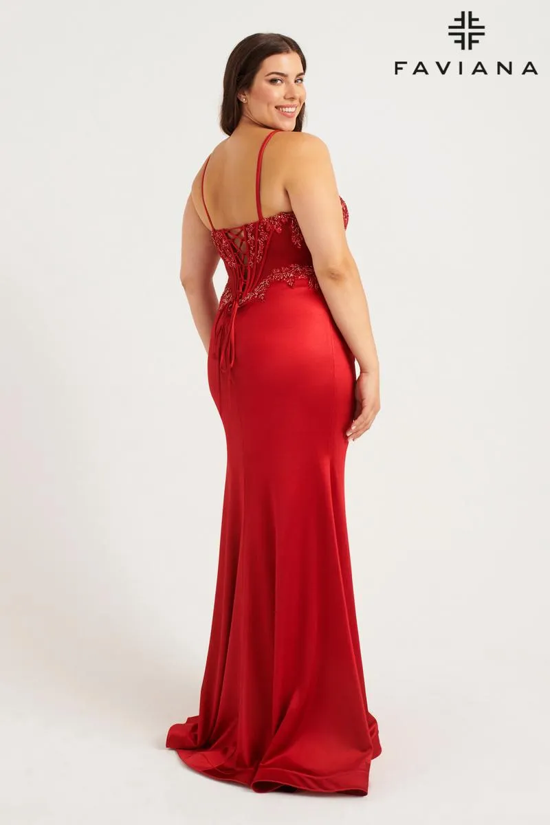 Faviana Plus Sizes Dress 9592 sold by Terry costa product image thumbnail 2