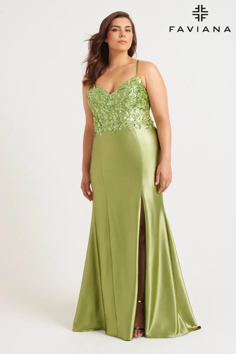 Faviana Plus Sizes Dress 9563 sold by Terry costa product image thumbnail 4
