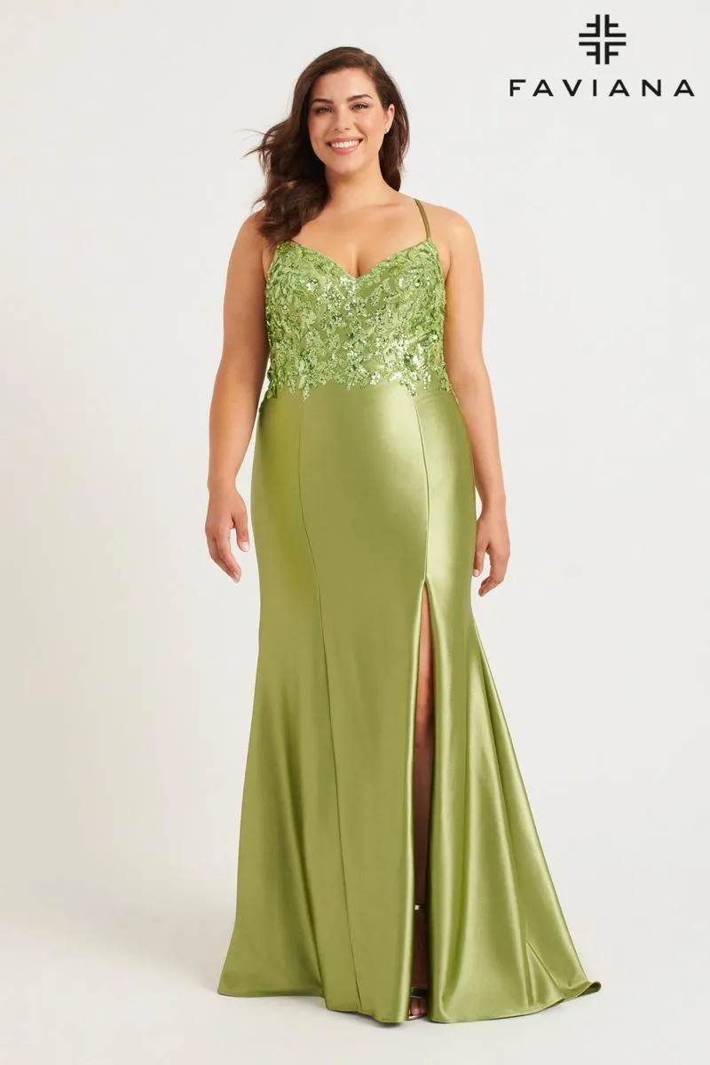 Faviana Plus Sizes Dress 9563 sold by Terry costa product image thumbnail 3