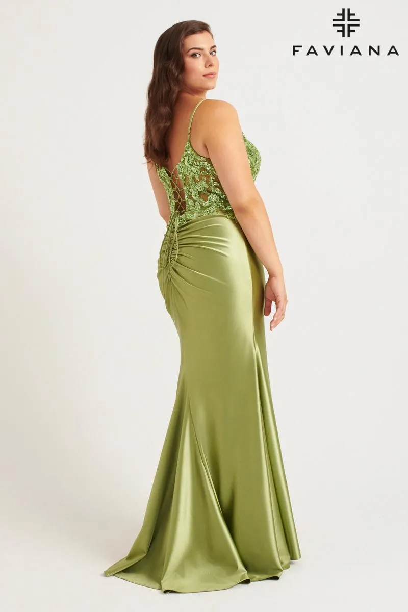 Faviana Plus Sizes Dress 9563 sold by Terry costa product image thumbnail 2