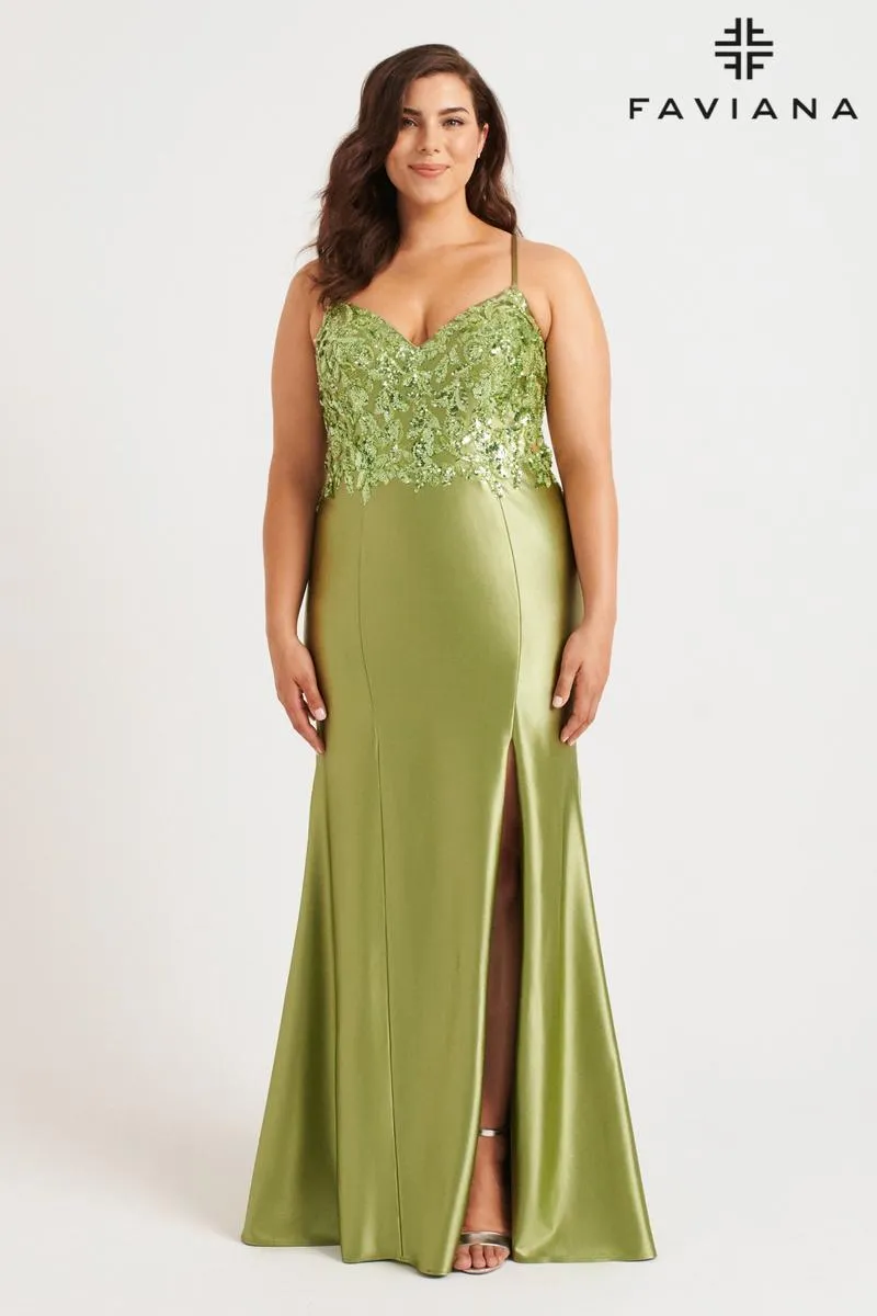 Faviana Plus Sizes Dress 9563 sold by Terry costa
