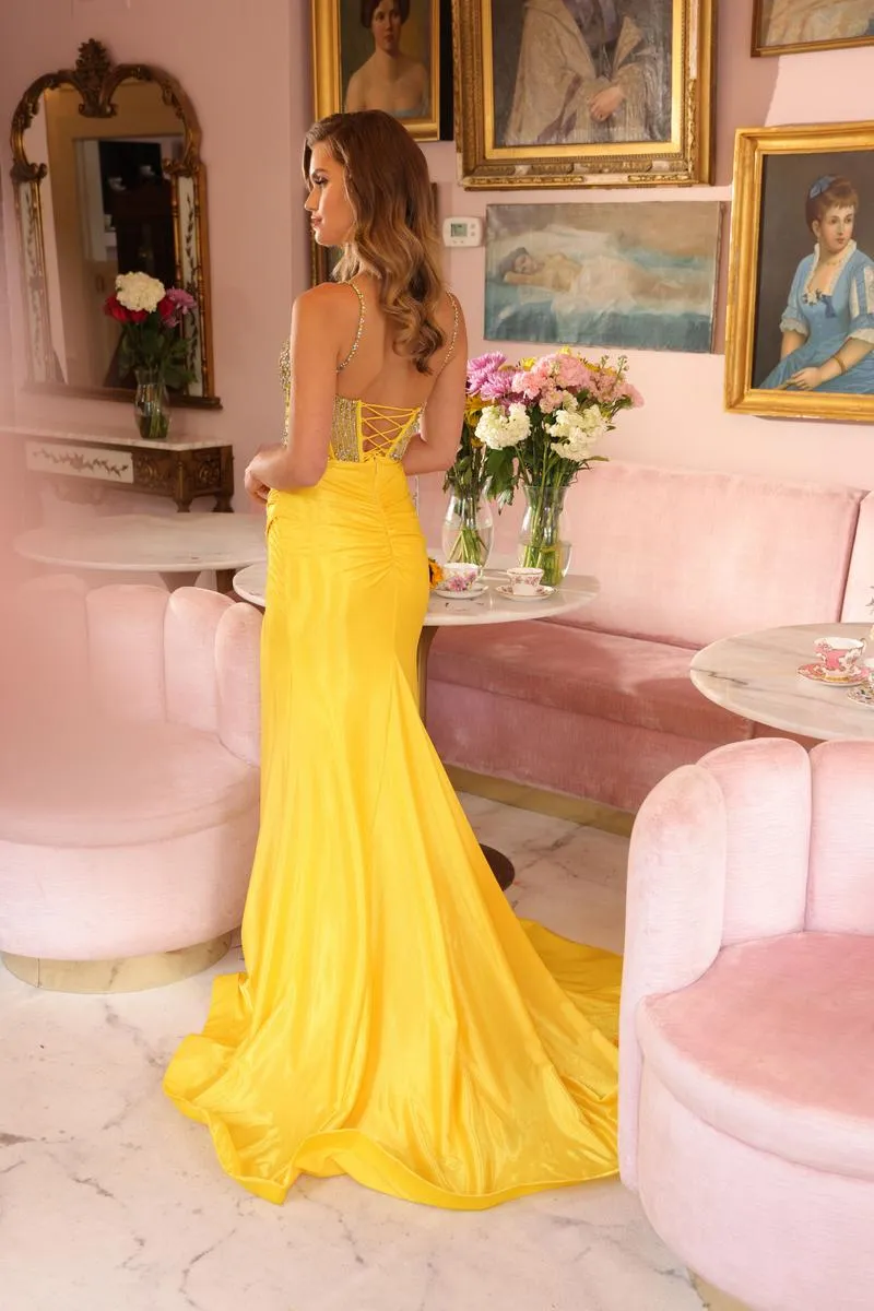 Ava Presley Illusion Corset Prom Dress 40115 sold by Terry costa product image thumbnail 2