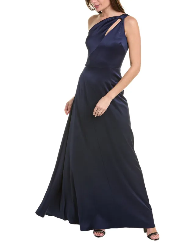 Teri Jon Hammered Satin Evening Gown 239012 sold by Terry costa