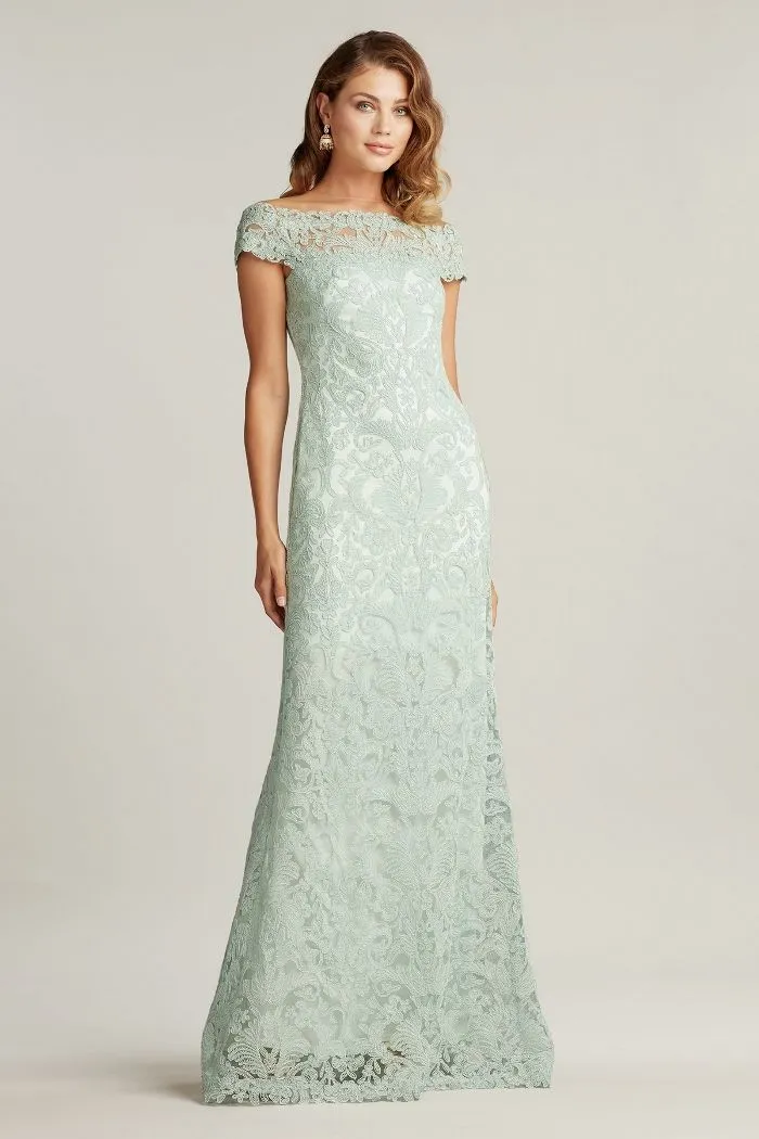 Tadashi Shoji Lace Dupre Off-The-Shoulder Gown ALX17021L sold by Terry costa product image thumbnail 4