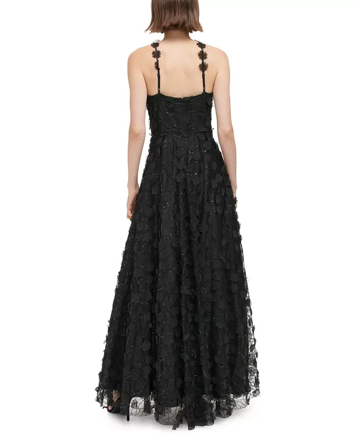 Eliza J Halter Neck 3D Floral Evening Gown EJ3M2071 sold by Terry costa product image thumbnail 3