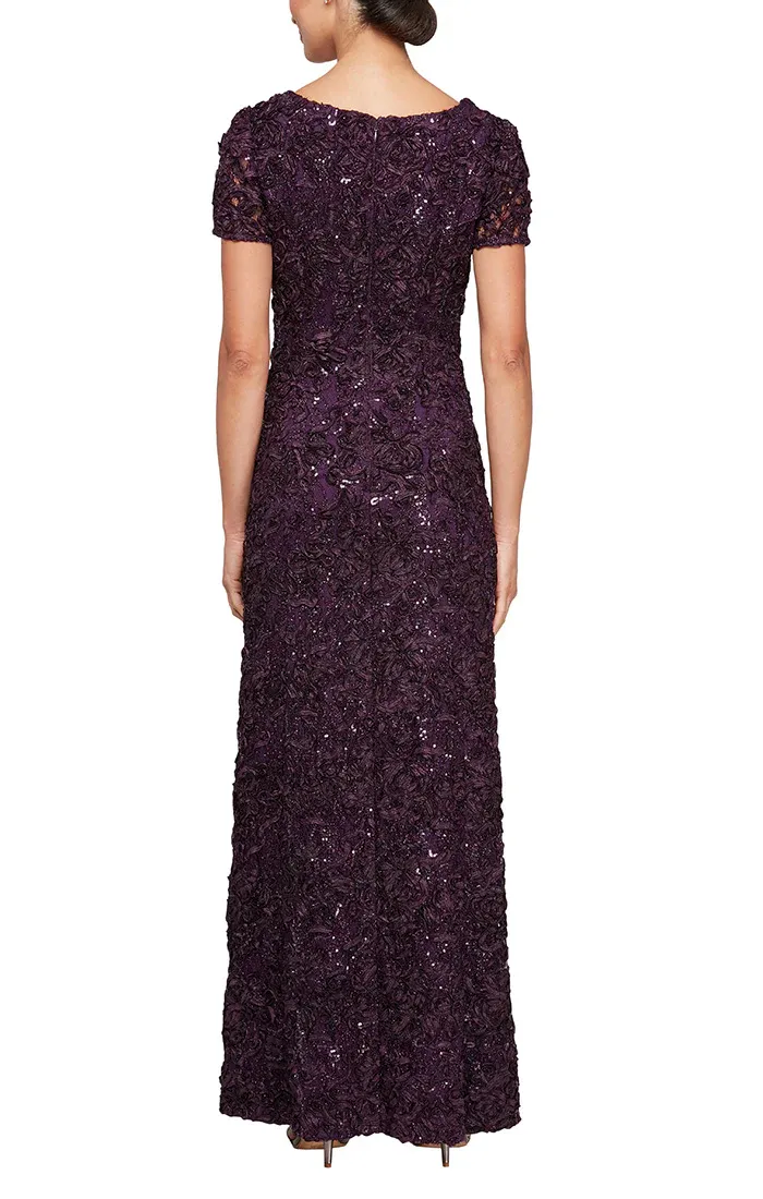 Alex Evenings Soutache A-Line Evening Gown 81122670 sold by Terry costa product image thumbnail 2