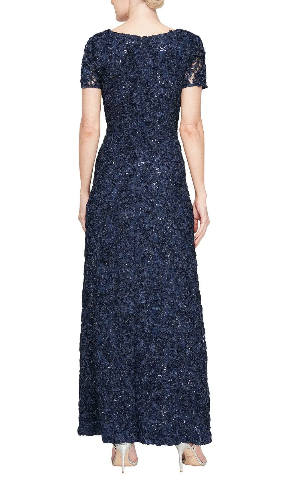 Alex Evenings Soutache A-Line Evening Gown 81122670 sold by Terry costa product image thumbnail 4